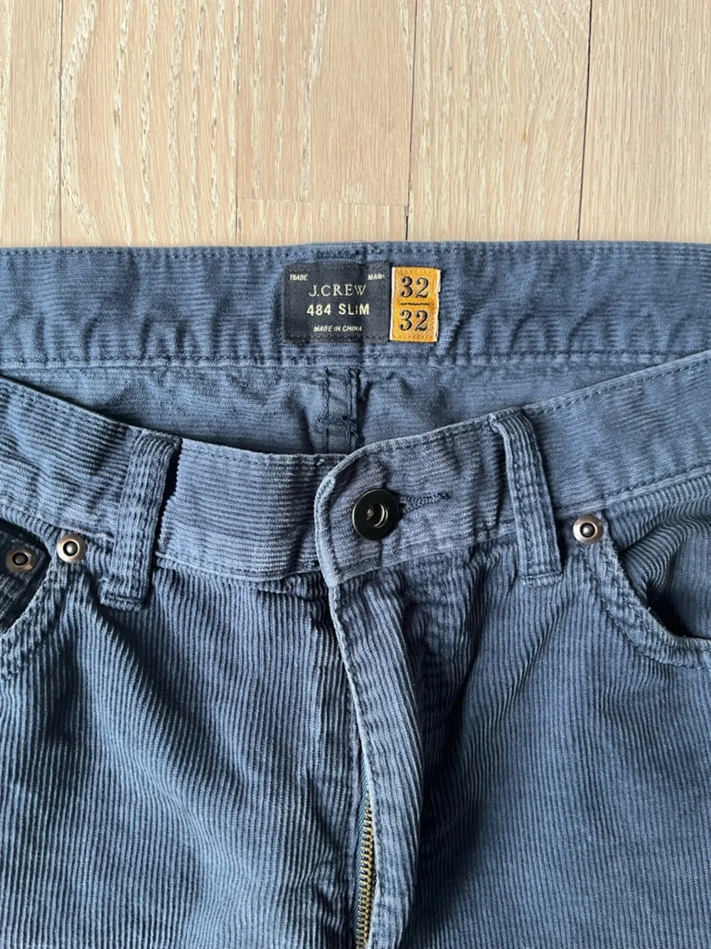 J.crew Slim Straight Fit Corduroy Jeans - Navy